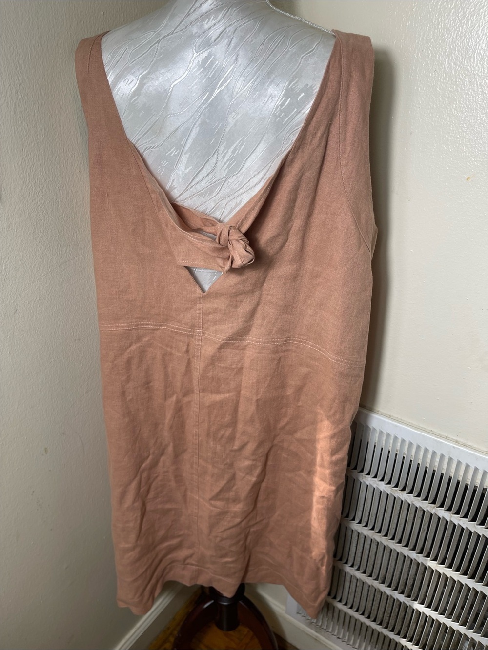 MAGIC LINEN PINAFORE LINEN DRESS - Picture 3 of 8